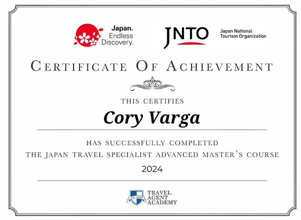 Japan Tourism Certification